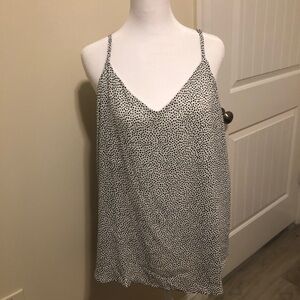 Blu Pepper Black and White Dotted Camisole